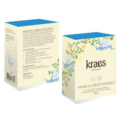 Kraes babybad med havre & dødehavssalt Kraes babybad med havre & dødehavssalt